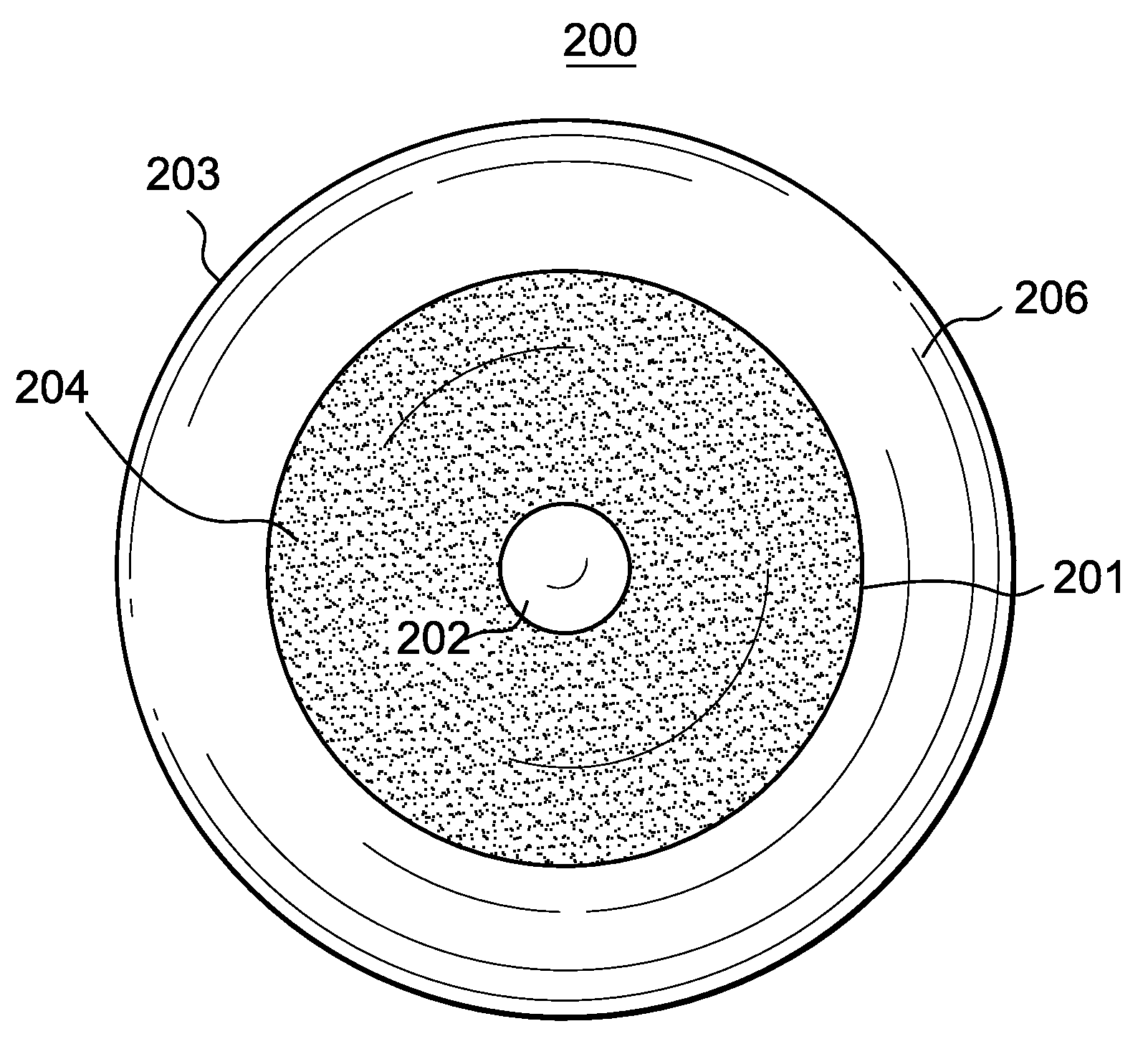 Contact lens with multi-layered pattern