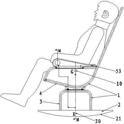 Multi-directional swing rocking chair