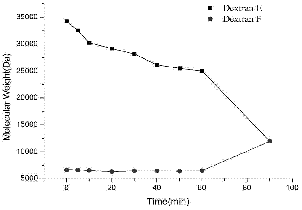 Dextranase and application of same in preparation of low molecular dextran