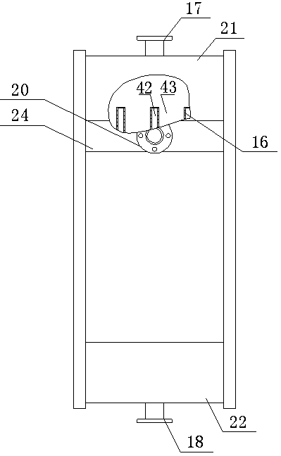 Wide and narrow passage plate type flooded generator and falling film absorber, and ammonia water absorption refrigerator