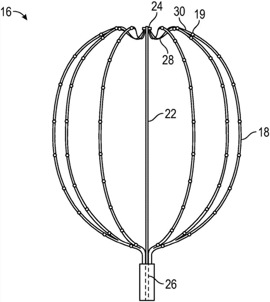 Basket catheter with an improved seal