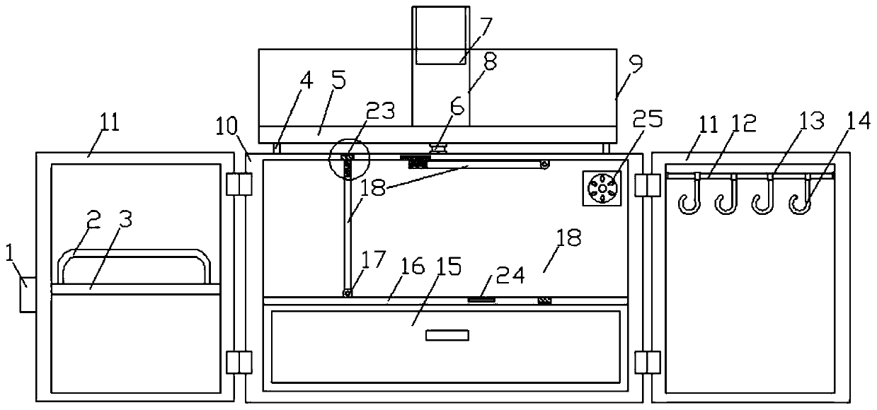 Office supply placing rack