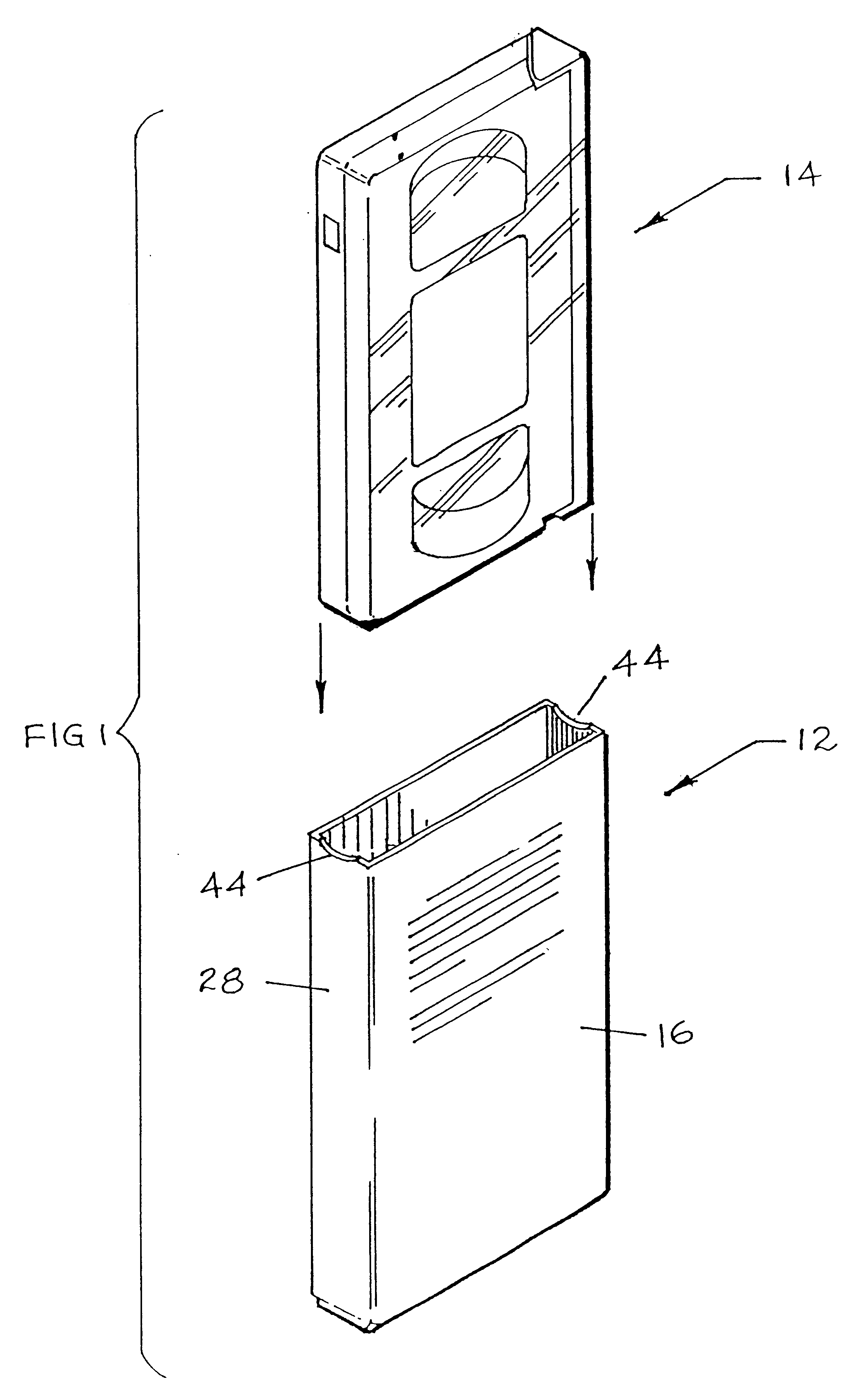 Printable blank for forming video cassette boxes