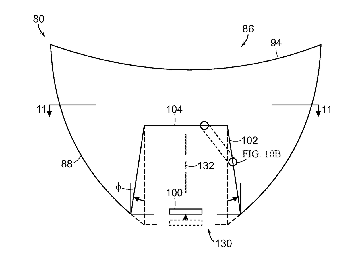 Total internal reflection lens having a tapered sidewall entry and a concave spherical exit bounded by a compound parabolic concentrator outer surface to lessen glare while maintaining color mixing and beam control of an LED light source