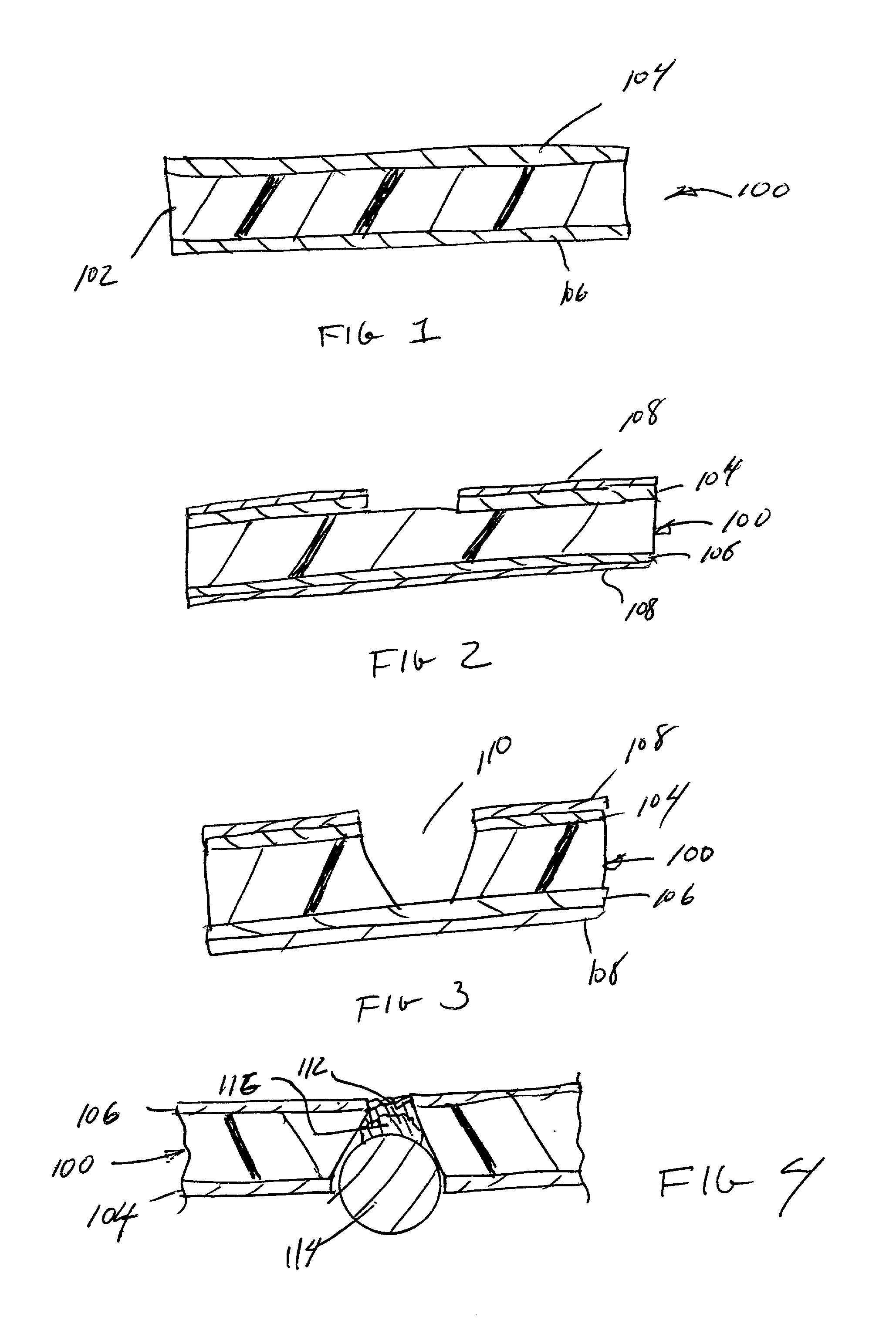 Wet etch process and composition for forming openings in a polymer substrate
