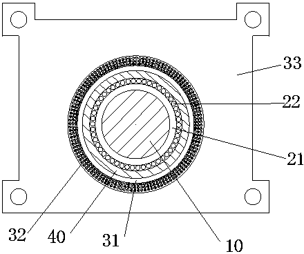 High-power floating high-voltage reconstructive combined type high-frequency and high-voltage rectifier transformer