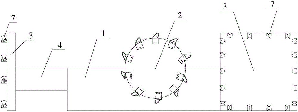 Middle single-drum short machine body thin seam coal mining machine and mining method thereof