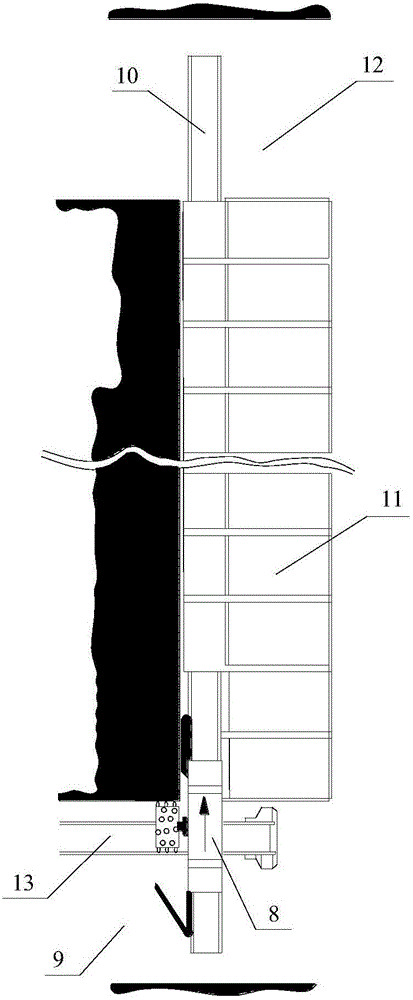 Middle single-drum short machine body thin seam coal mining machine and mining method thereof