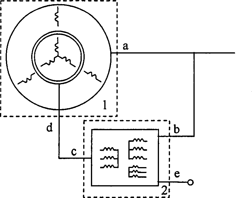 A self shunt excitation AC excitation electricity generating device