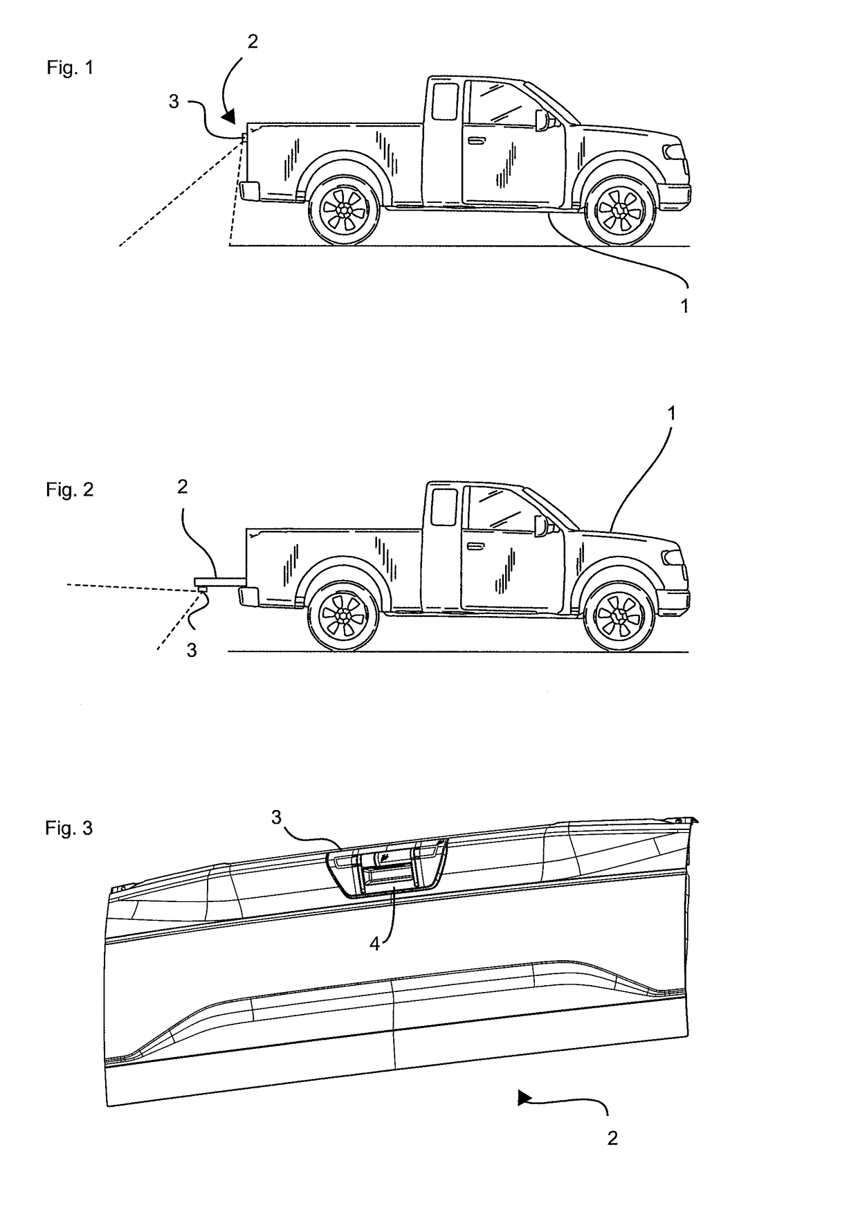 Rear view camera system for a motor vehicle