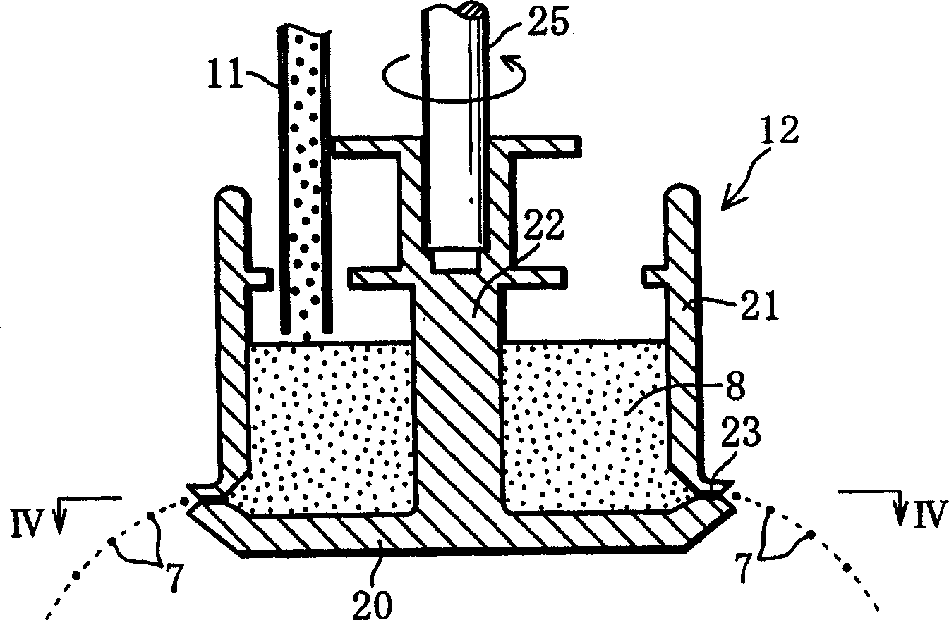 Dropping pipetype granular crystal manufacturing apparatus and granular crystal manufacturing method