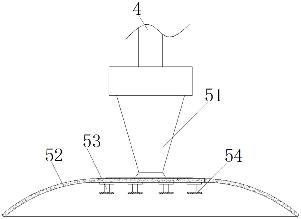 Equipment for scrubbing dirt on the bottom of a soup pot