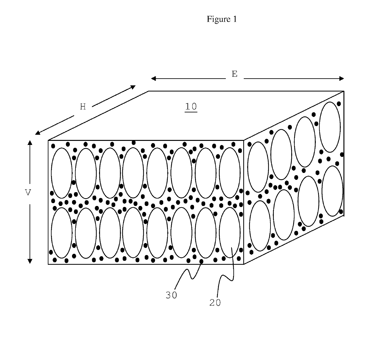 Thermally insulating foam with vertically elongated cells