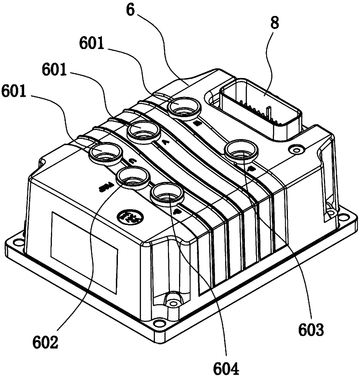 Current-sharing circuit structure and electric vehicle motor control adopting that structure