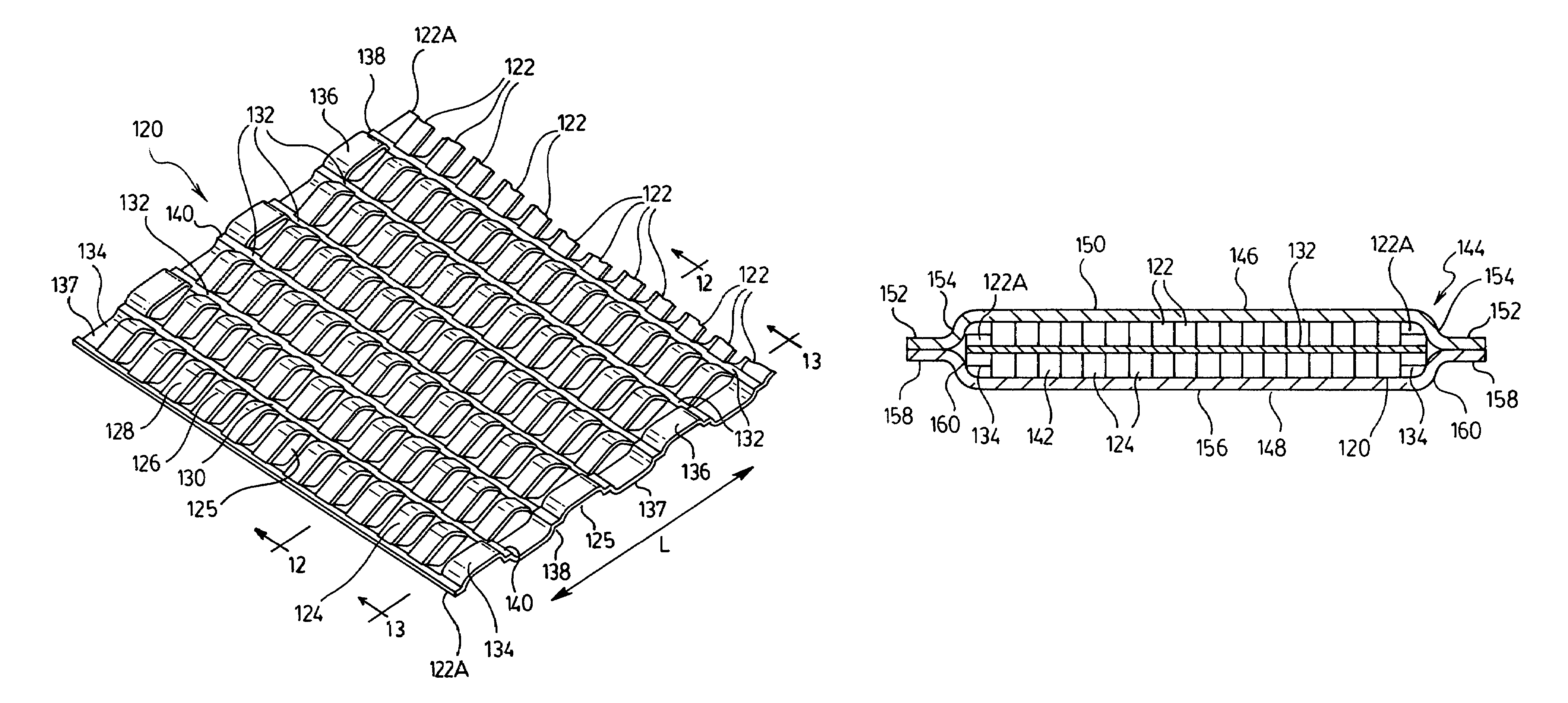 Heat exchangers with turbulizers having convolutions of varied height