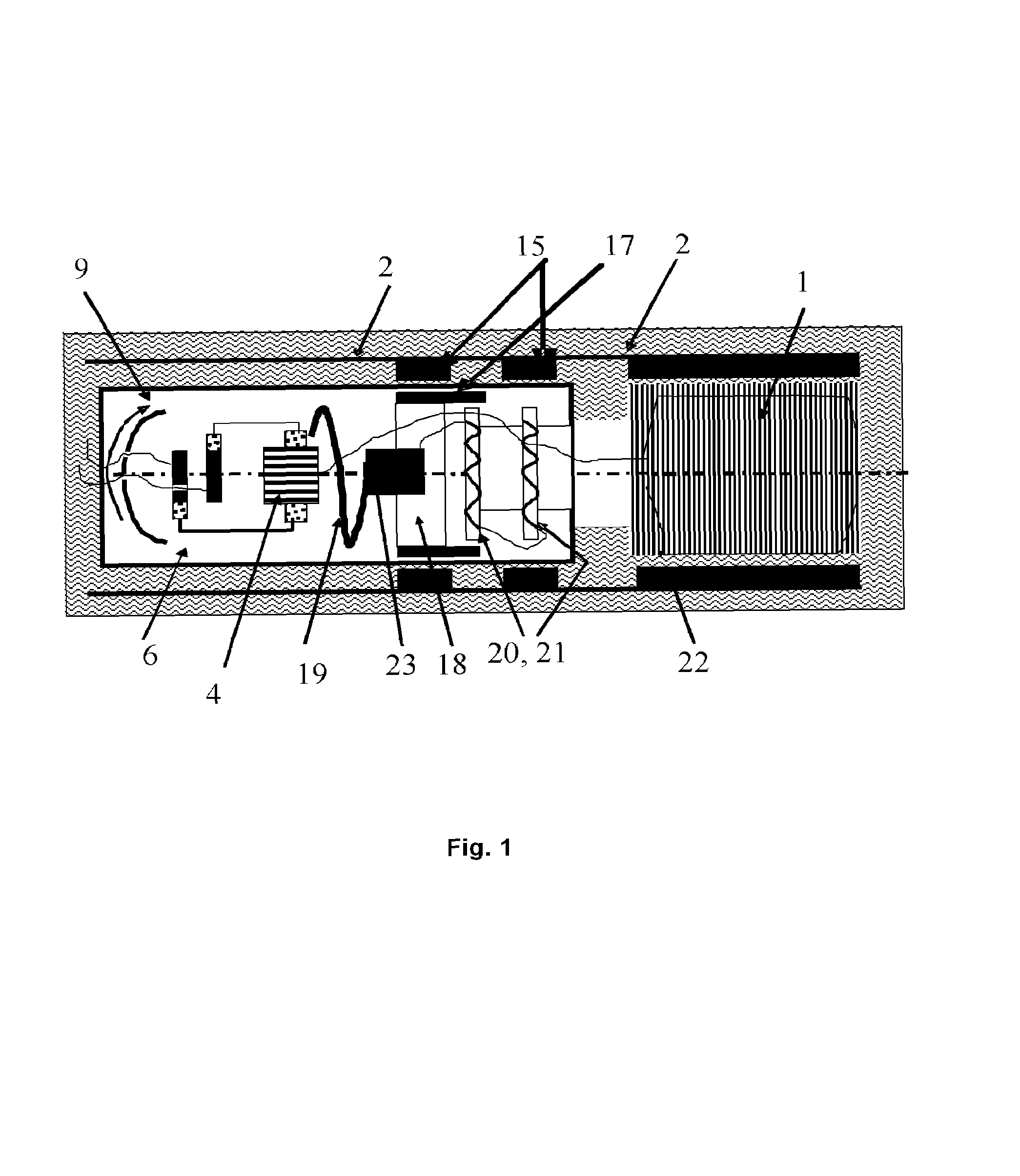 Submersible direct-current electric motor