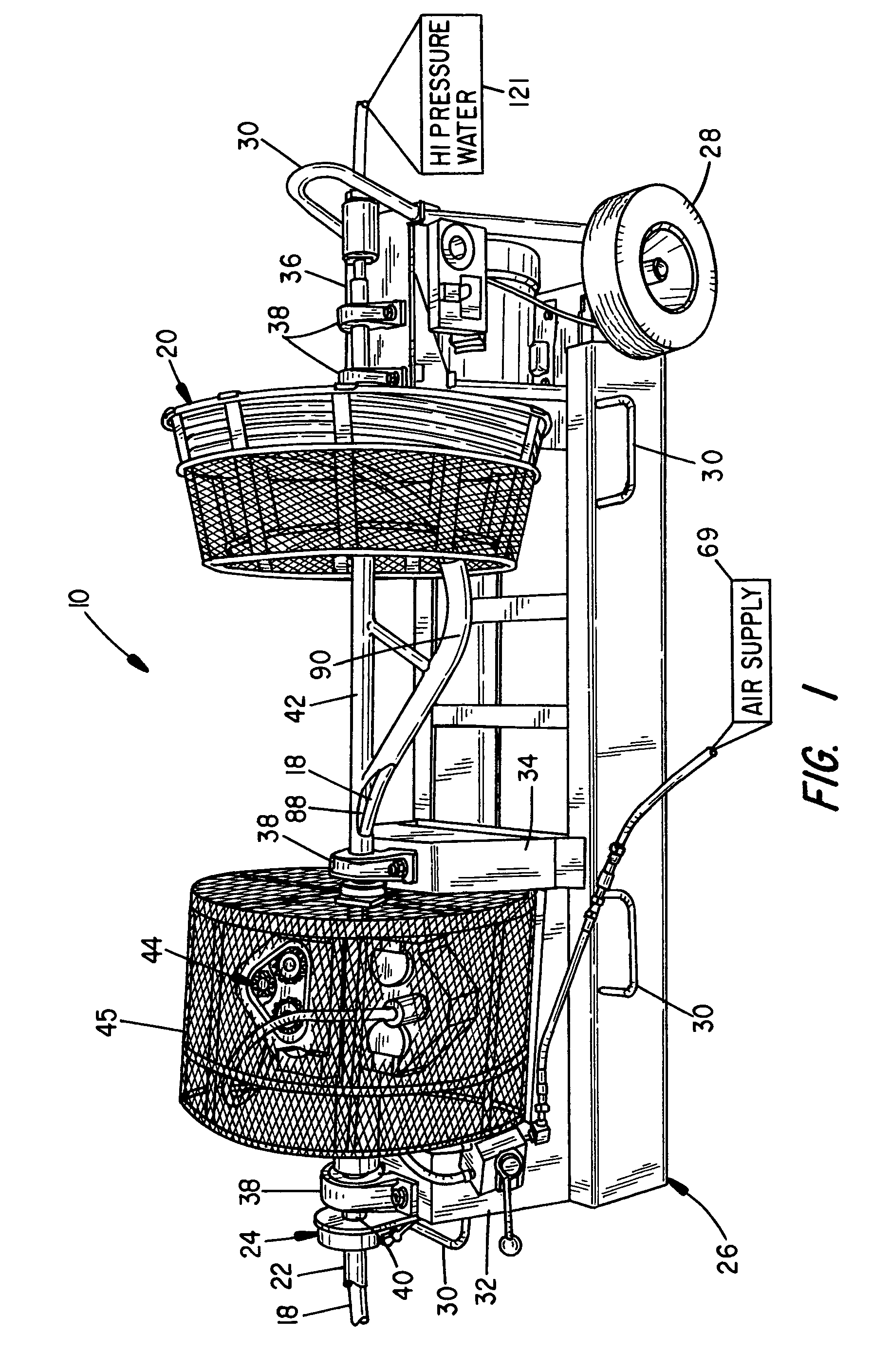 High pressure tube cleaning apparatus
