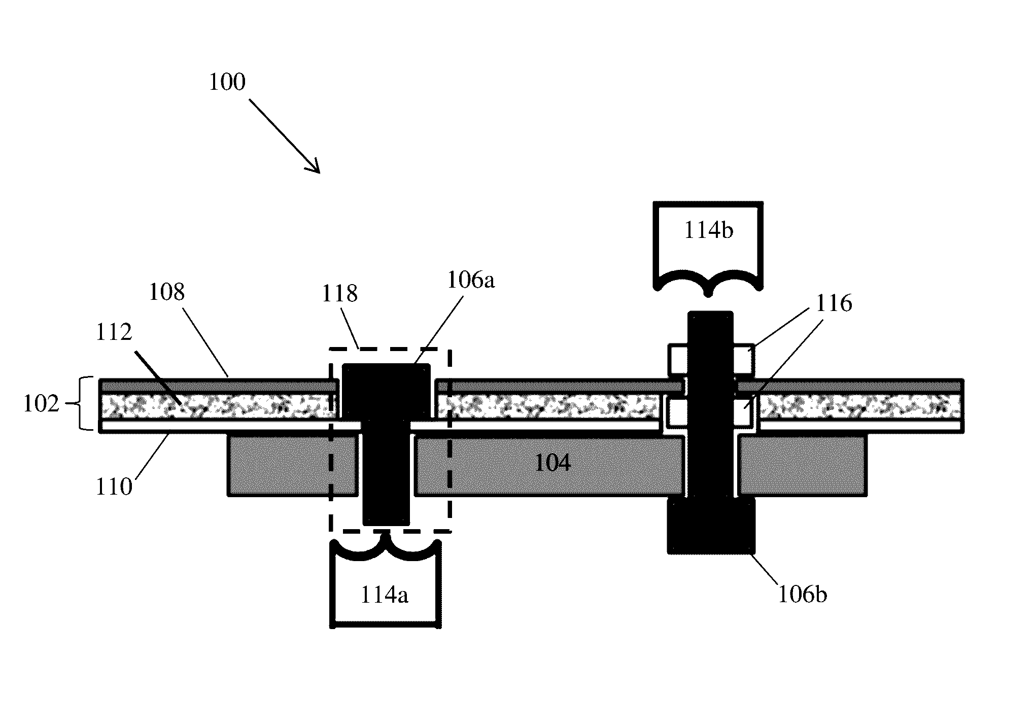 Method for mechnical and electrical connection to display electrodes