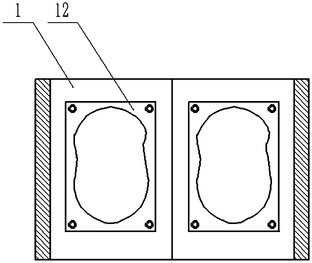 A test device for the life of the scroll wheel of a mouse