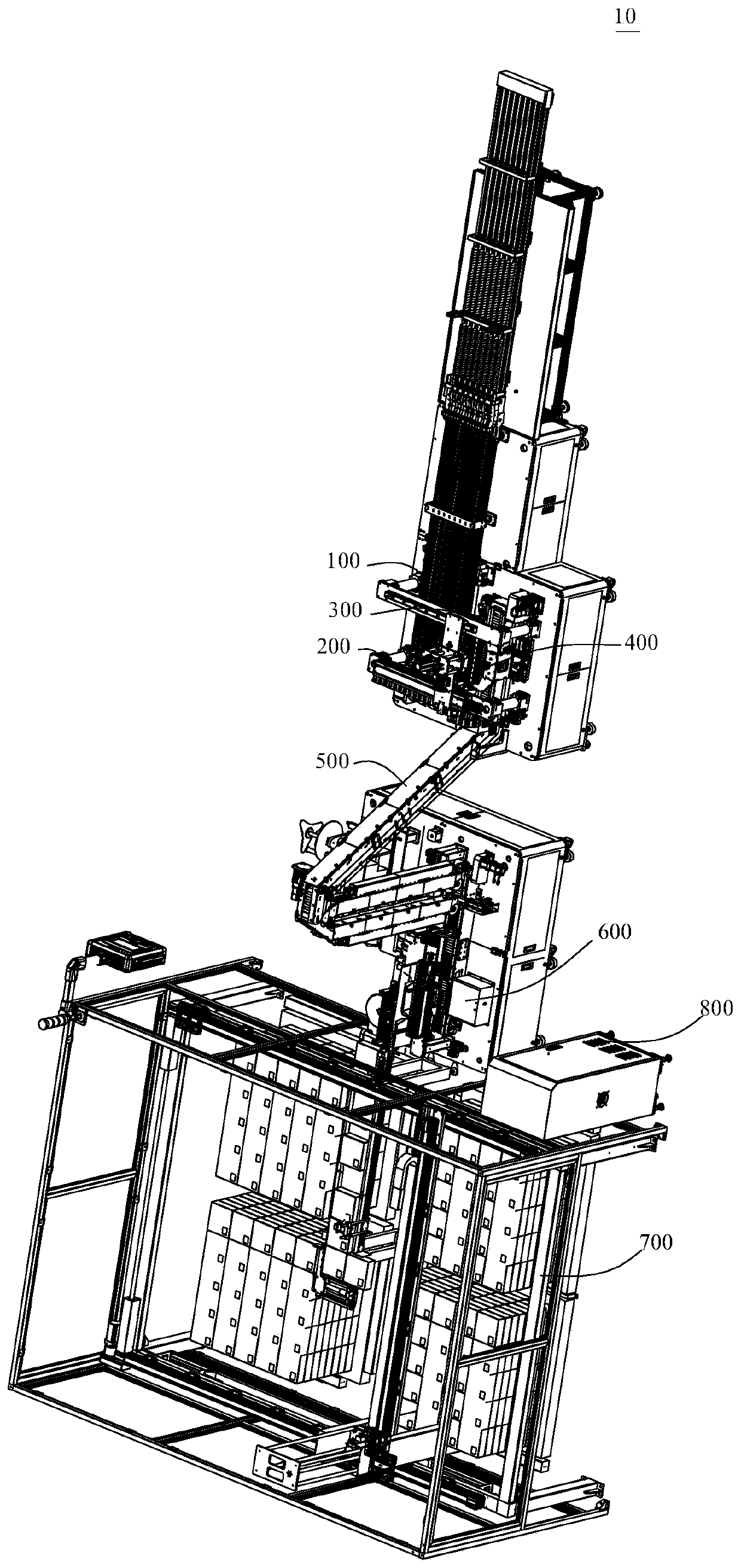 Conveying mechanism and cell boxing machine
