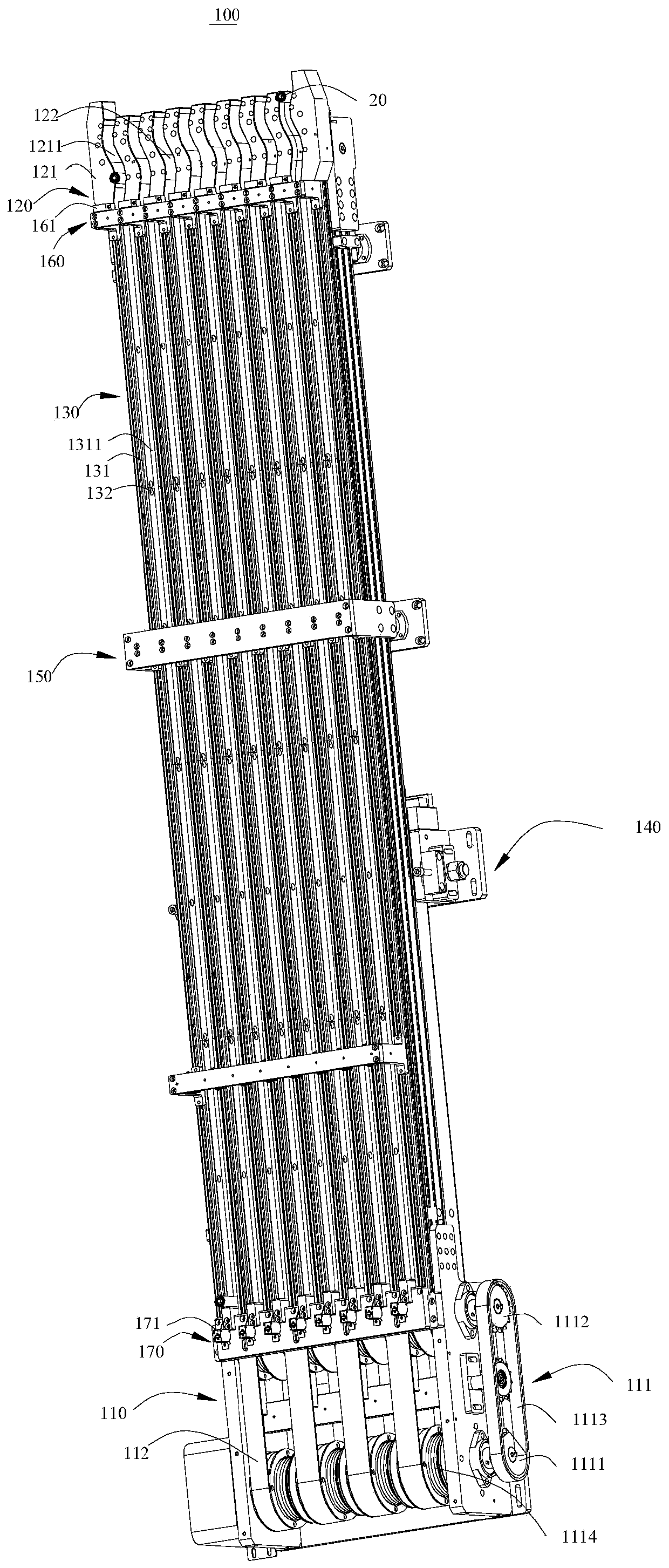 Conveying mechanism and cell boxing machine