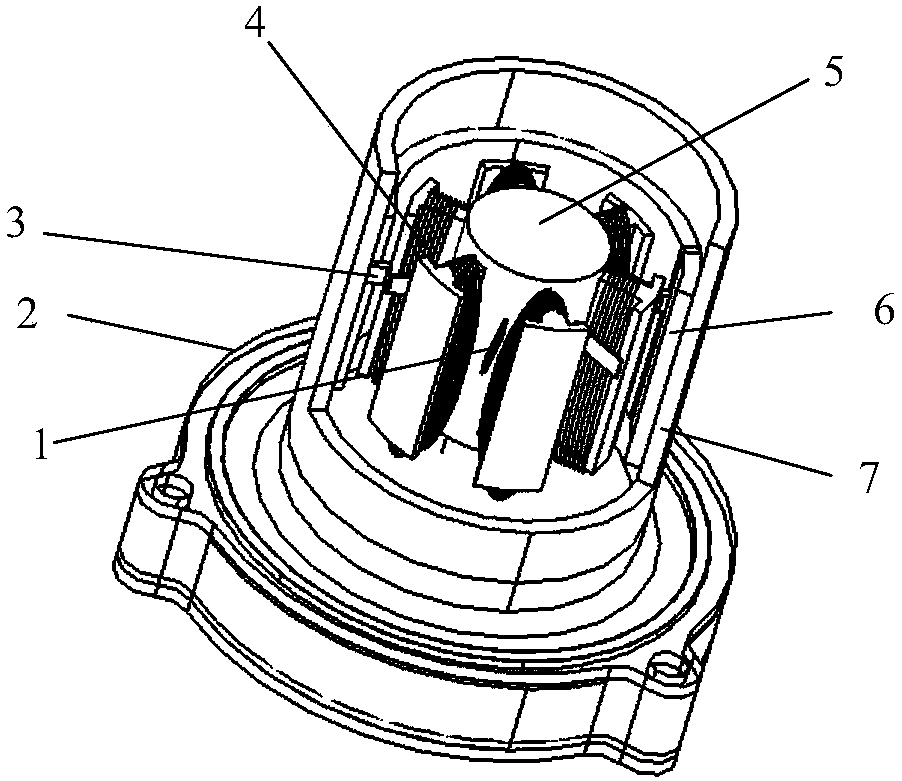 A miniature piezoelectric-electromagnetic composite power generation device