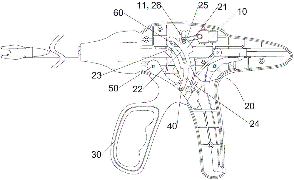 Surgical clamp and insurance connection structure thereof
