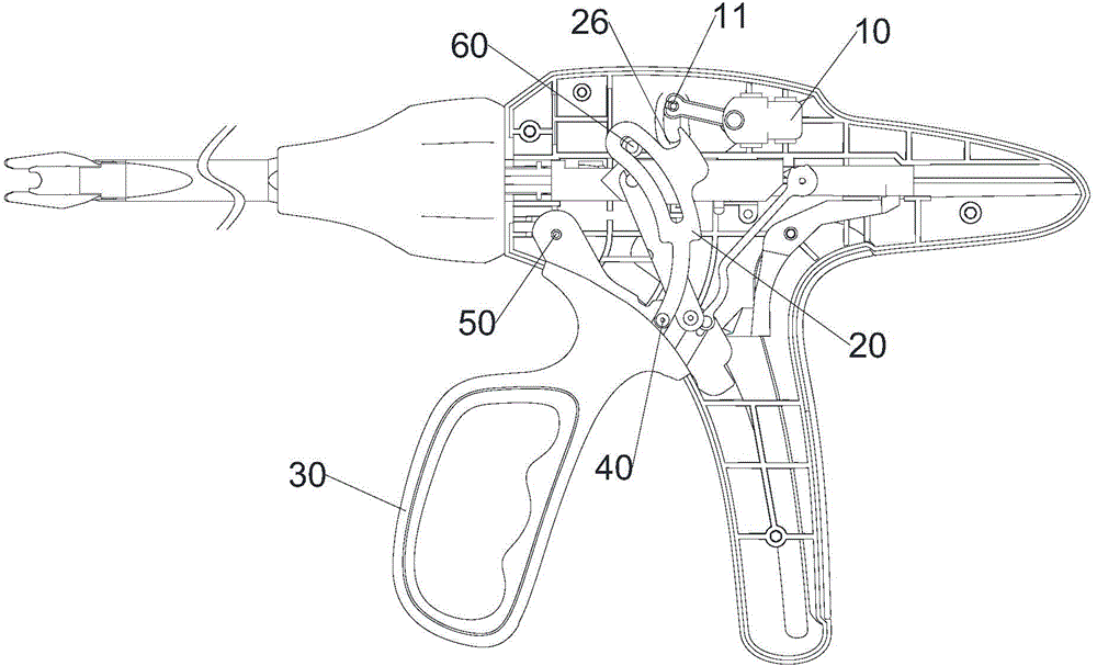 Surgical clamp and insurance connection structure thereof