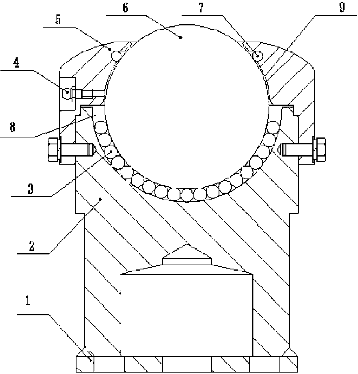 Conveying device for heavy load conveyor belt