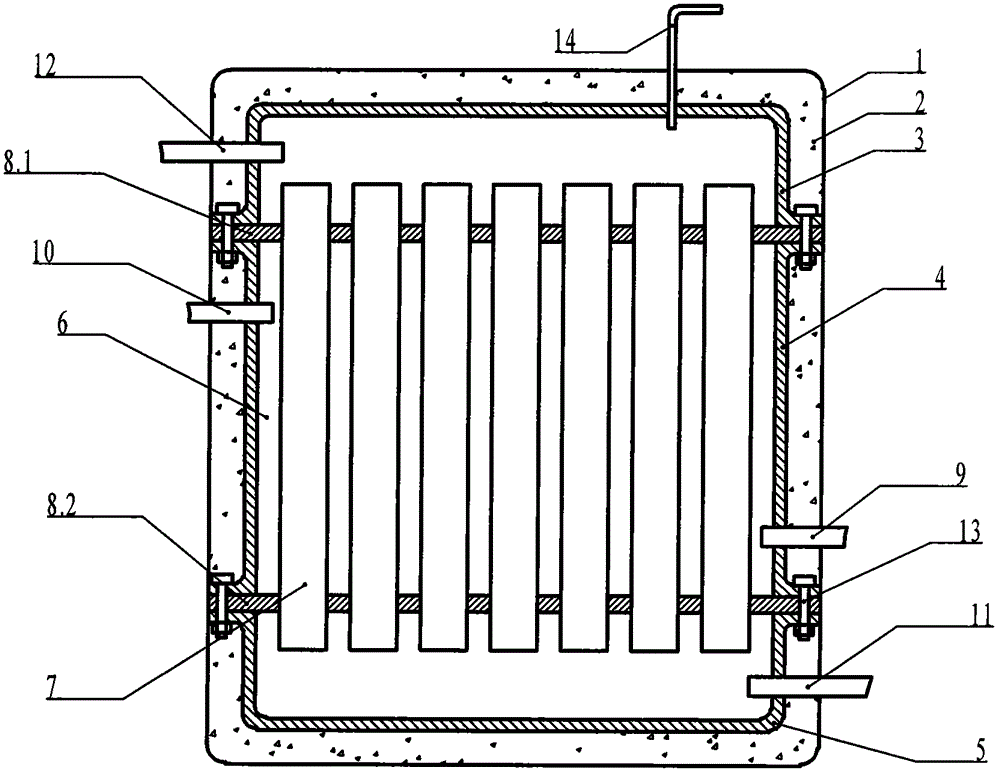 An all-plastic pressurized double-circulation solar water tank