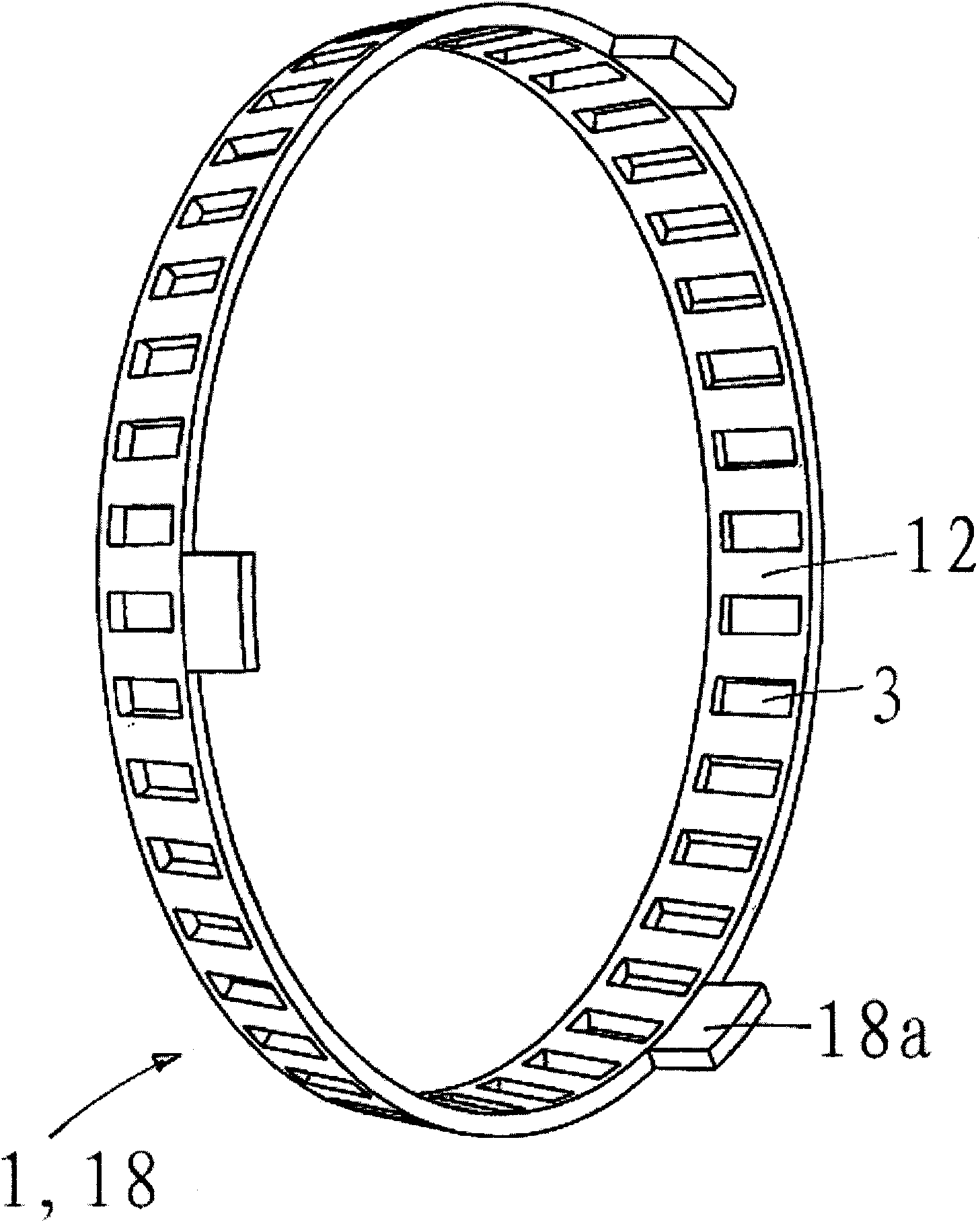 Synchronizing ring of a synchronizing device