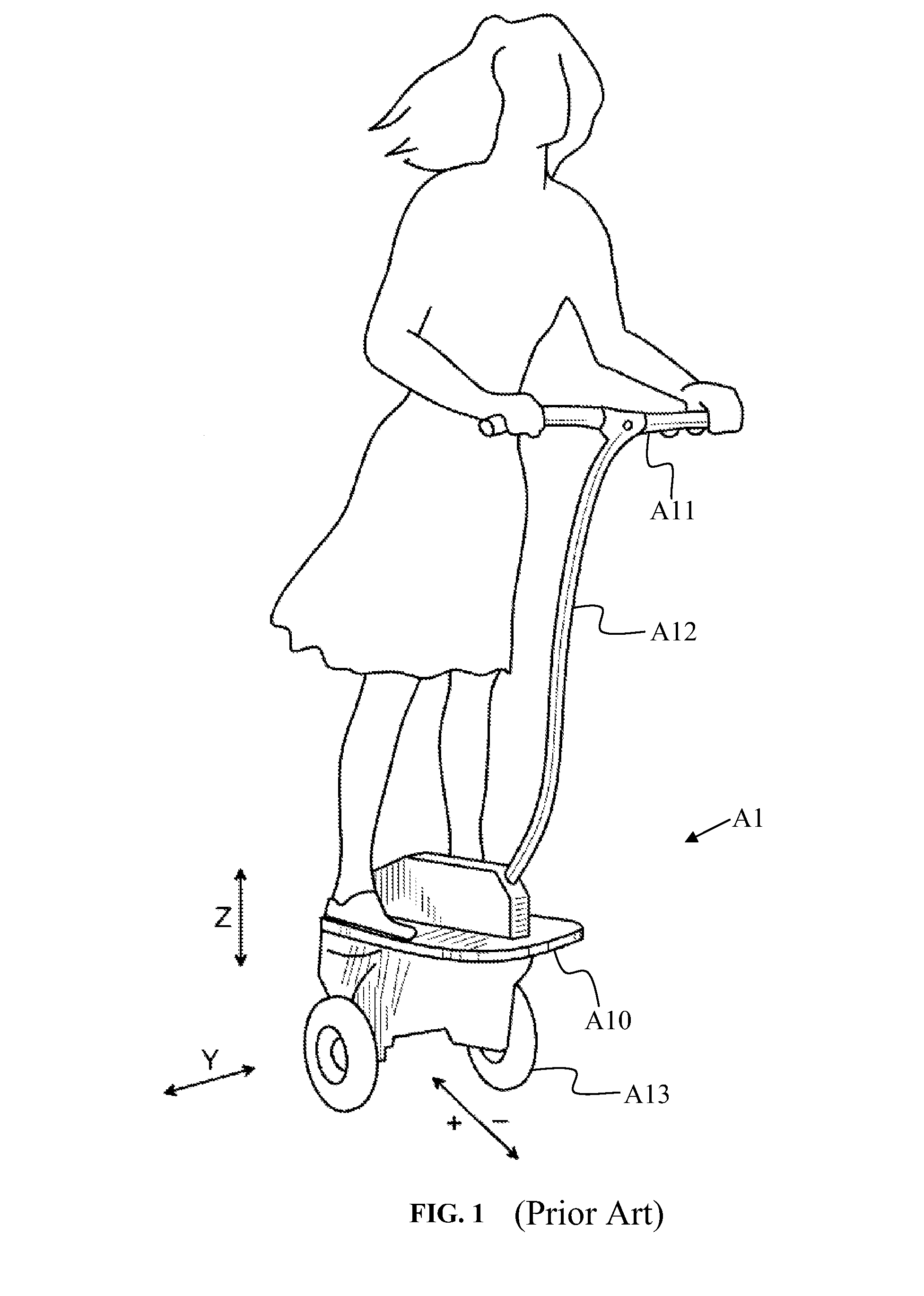Human powered and electricity balanced personal vehicle