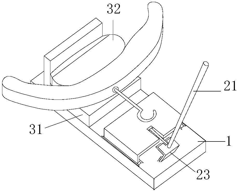 Wooden clothes hanger hook assembling and compressing machine