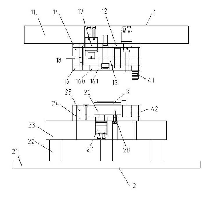 Method for processing exhaust pipe flange and special die thereof