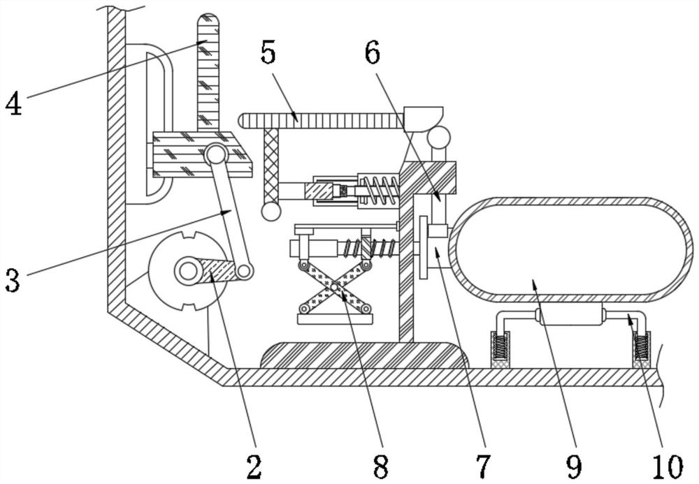 Environment-friendly solid-liquid separation treatment device for medical waste