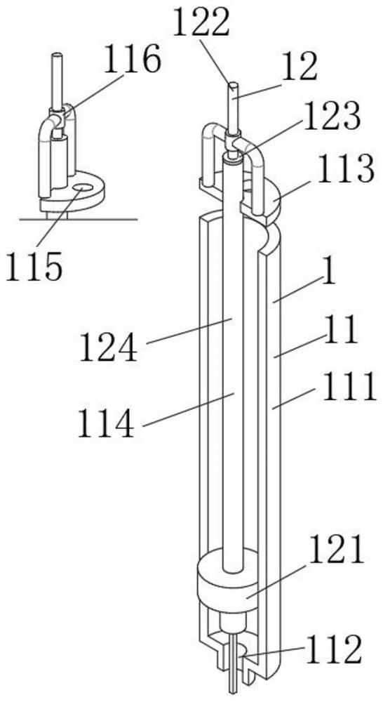 Equipment and method for inserting bars into concrete piles