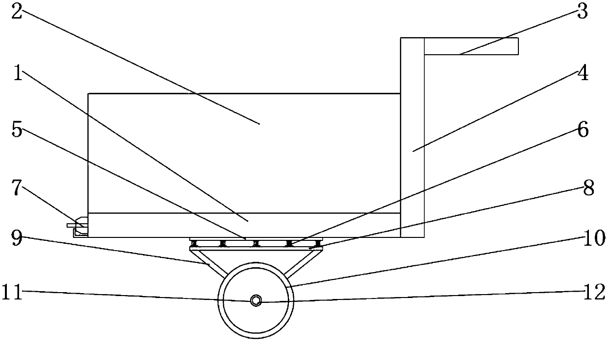 Transport cart for barreled environment-friendly water-absorbing plastic runway materials