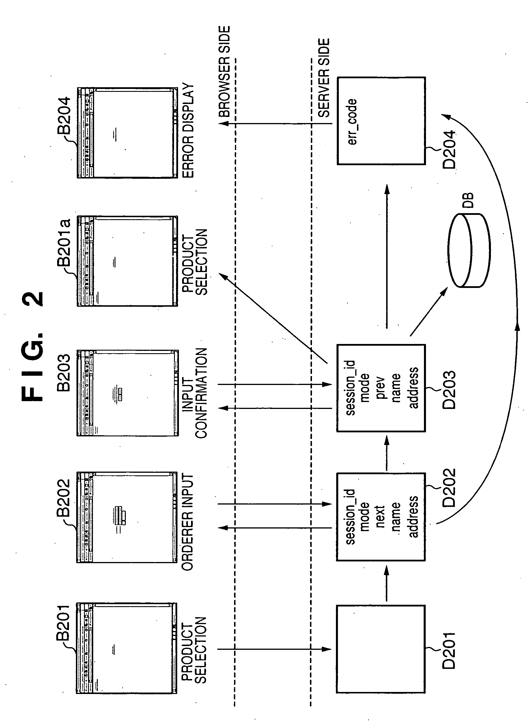 Server apparatus for providing display screen through network, control method therefor, and program therefor