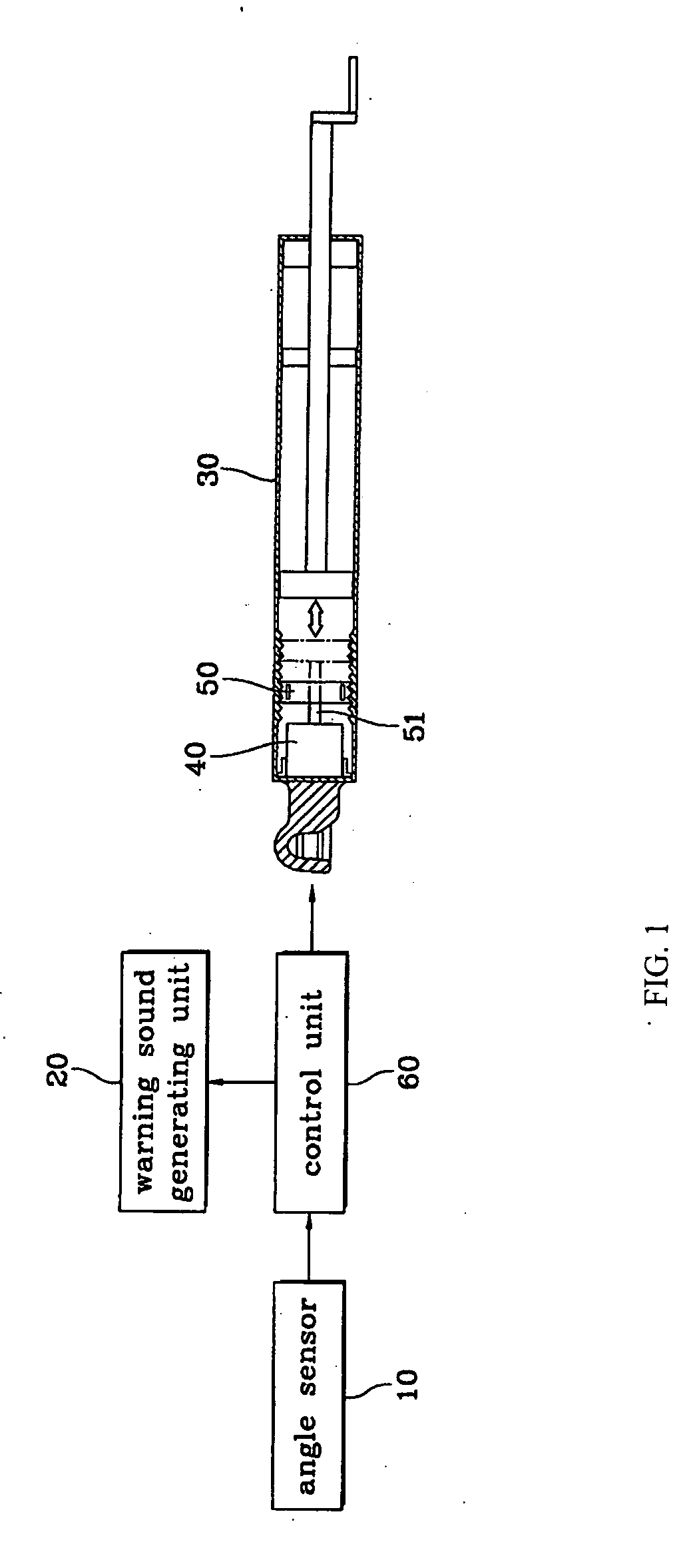 Method and system for adjusting internal pressure of gas lifter using angle sensor