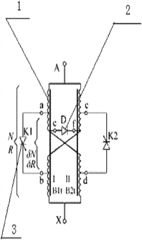 Magnetic valve type controllable reactor control system and control method