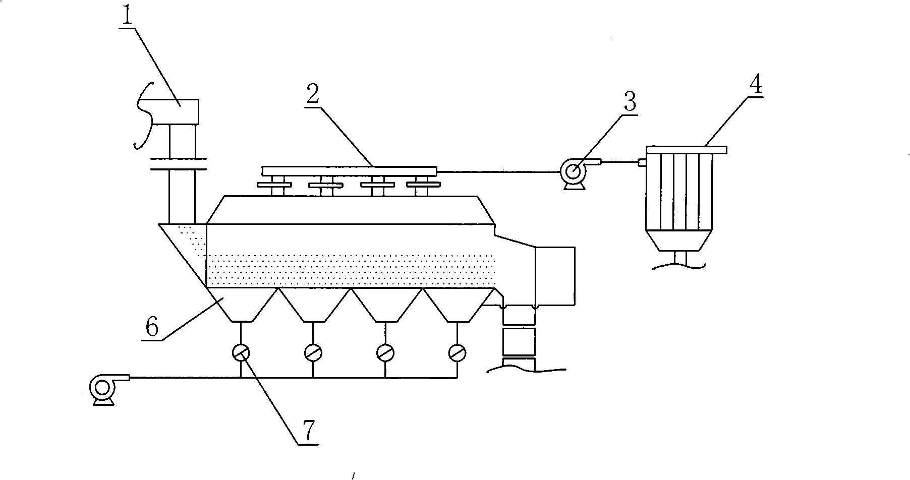 Hydrocarbon black powder removing method and device