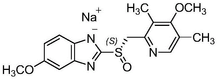 Esomeprazole sodium enteric-coated preparation and preparation method thereof