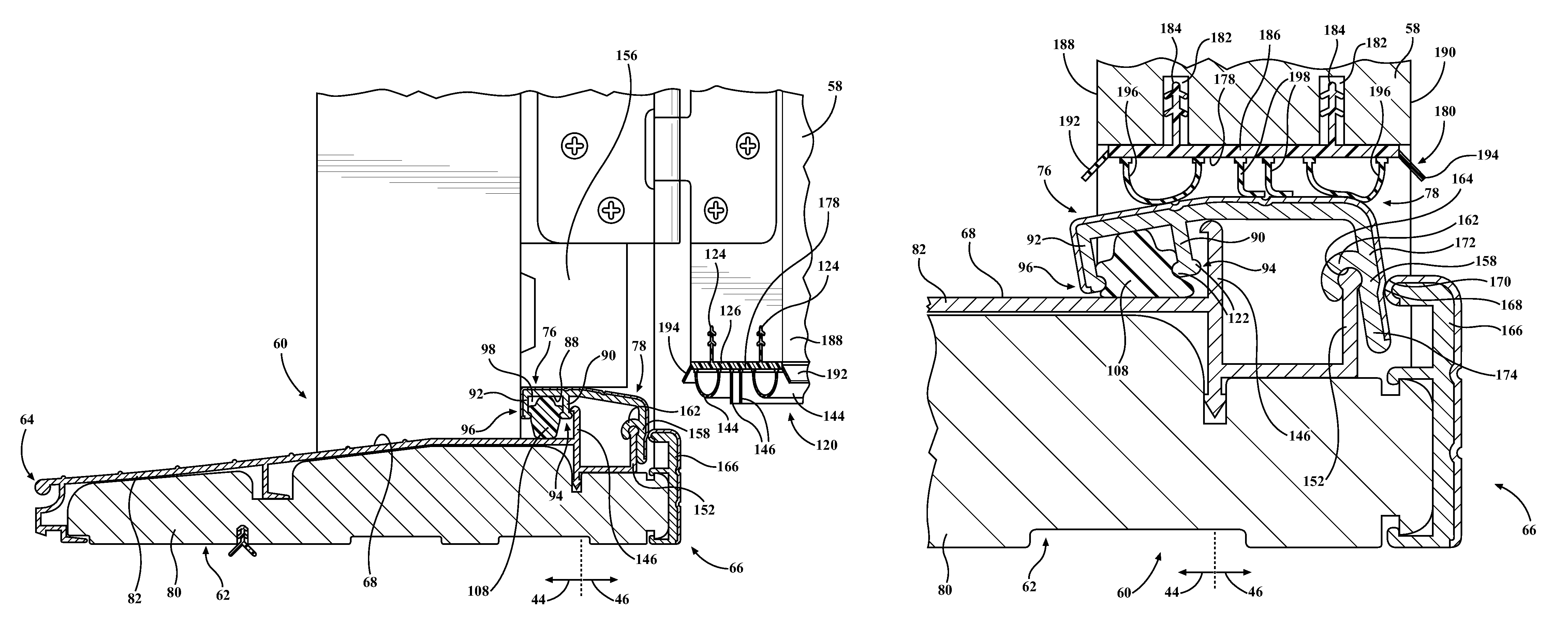 Threshold assembly for an entryway system