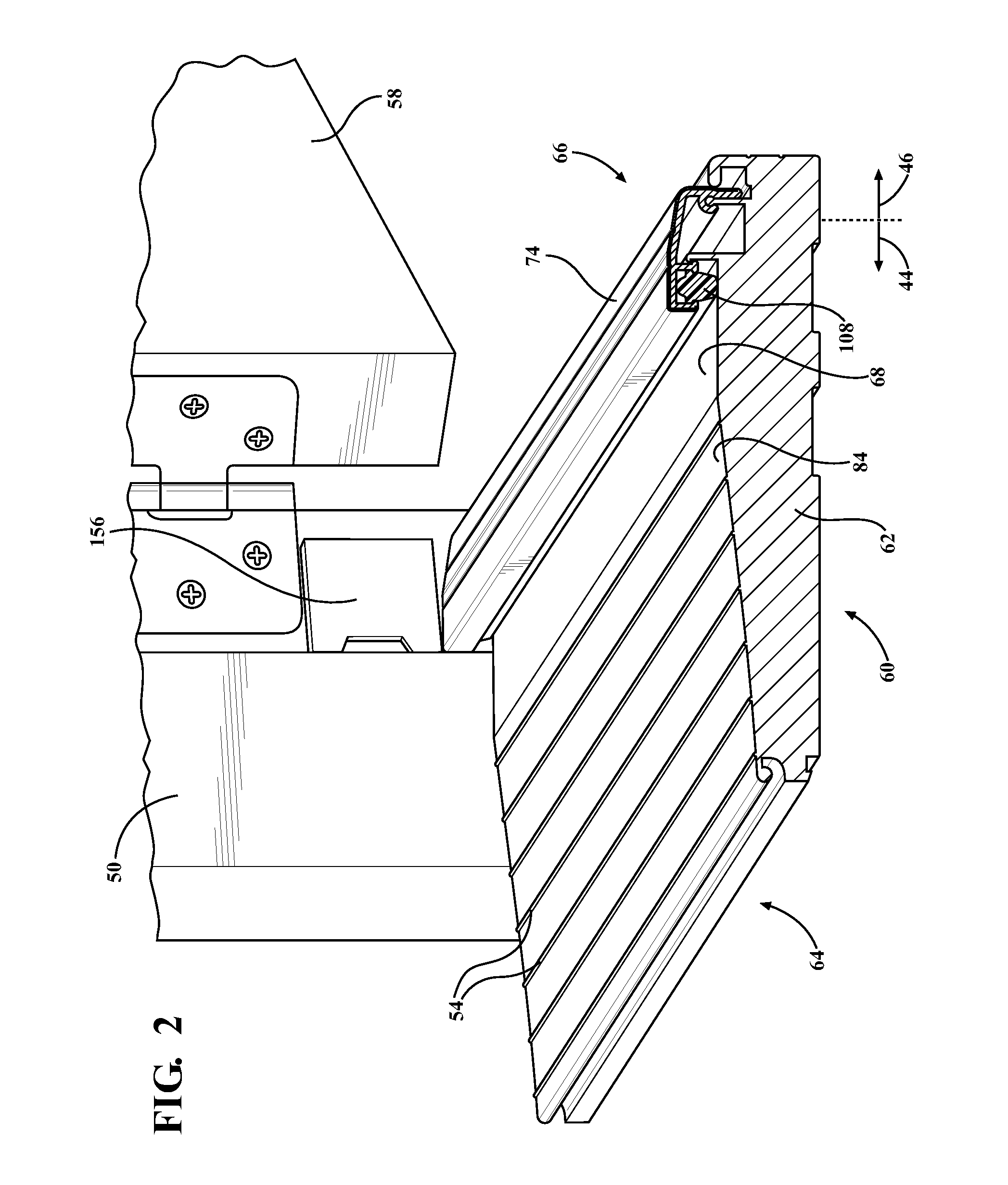 Threshold assembly for an entryway system