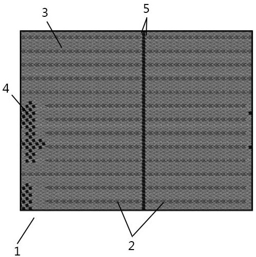Jacquard automatic edge separation screen cloth and manufacturing method thereof