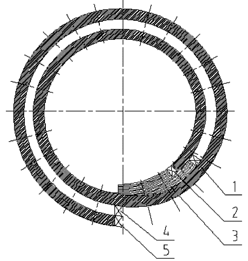 Continuous coil and winding method thereof