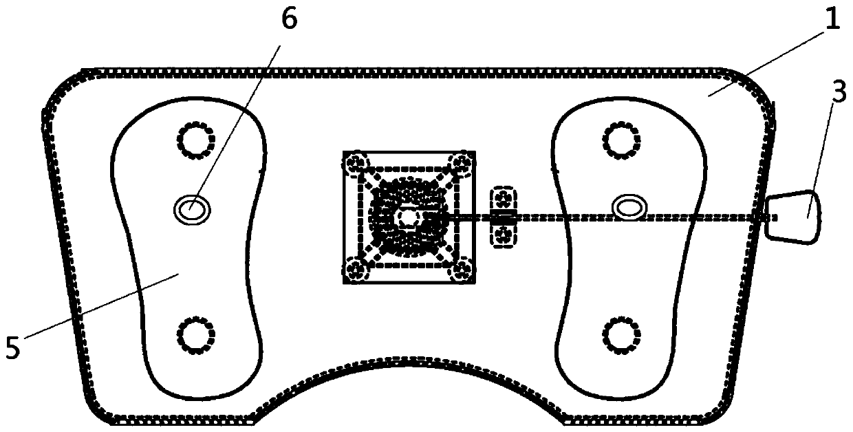 Defecation-assisting pedal device