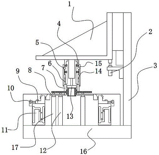 Apparatus for detecting axis outer diameter of central disc