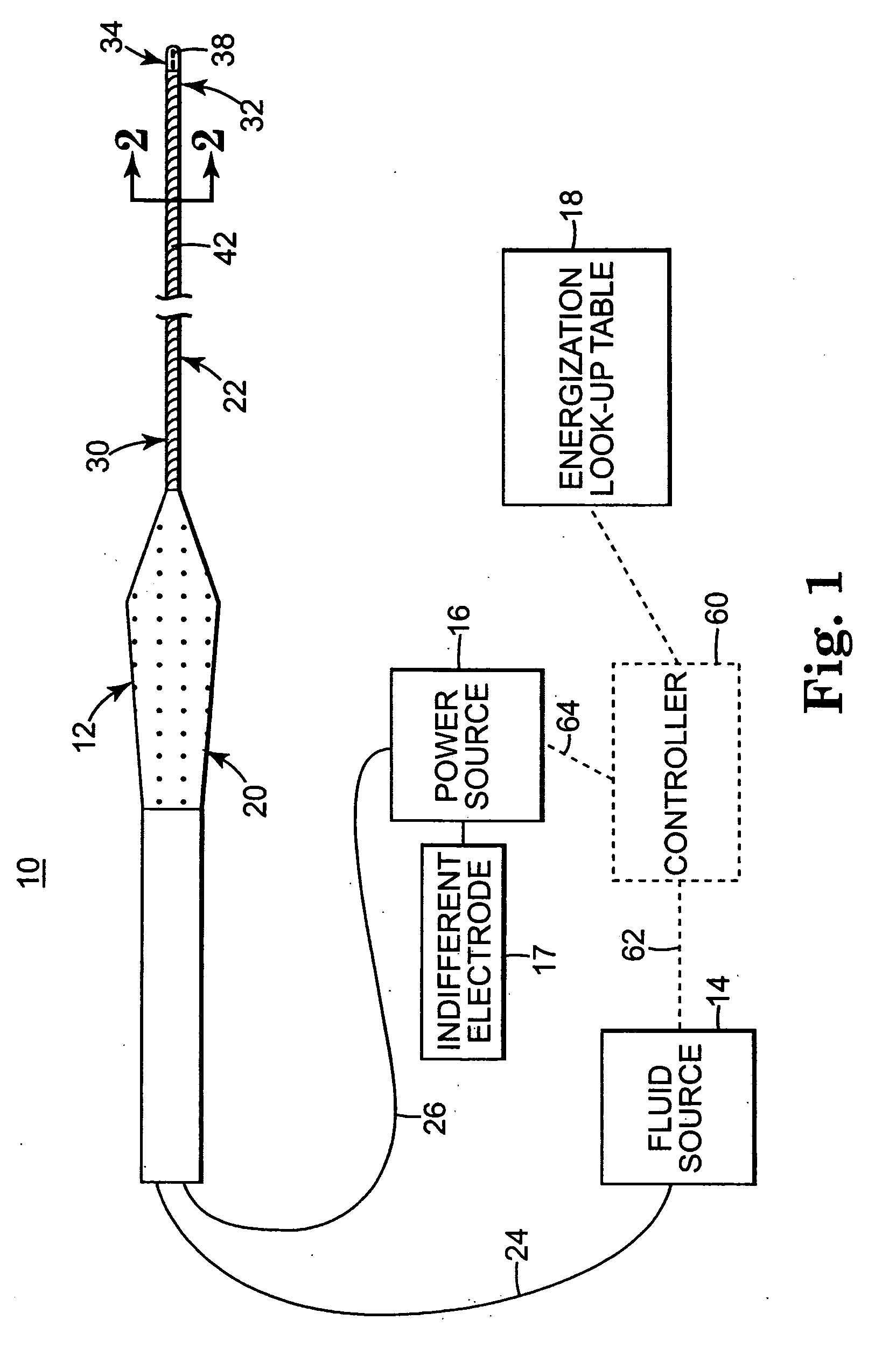System and method of performing an electrosurgical procedure