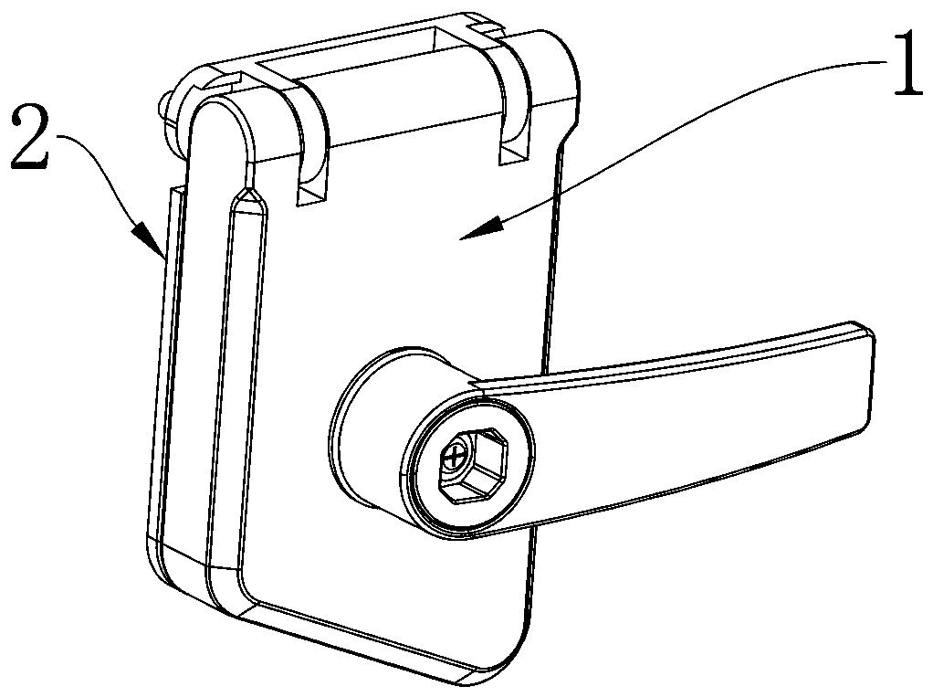 Lock with hinge function
